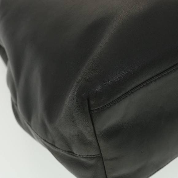 PRADA Hand Bag Leather Black Auth yb005 - Picture 14 of 16